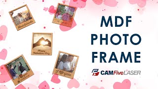 CREATE YOUR OWN MDF PHOTO  FRAME FOR ST VALENTINE'S DAY | FREE VECTOR | CAMFive LASER screenshot 4