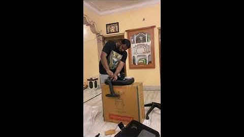 WFH-1, Featherlite Astro MB Ergonomic Office Chair UNBOXING and DIY..