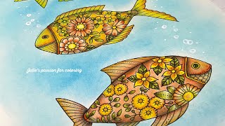 🐠 SMALL VICTORIES by Johanna Basford - ✏️ prismacolor pencils - easy coloring tutorial ✨