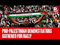 Pro-Palestinian Demonstrators Gather For Rally On New York Streets | Columbia Protest