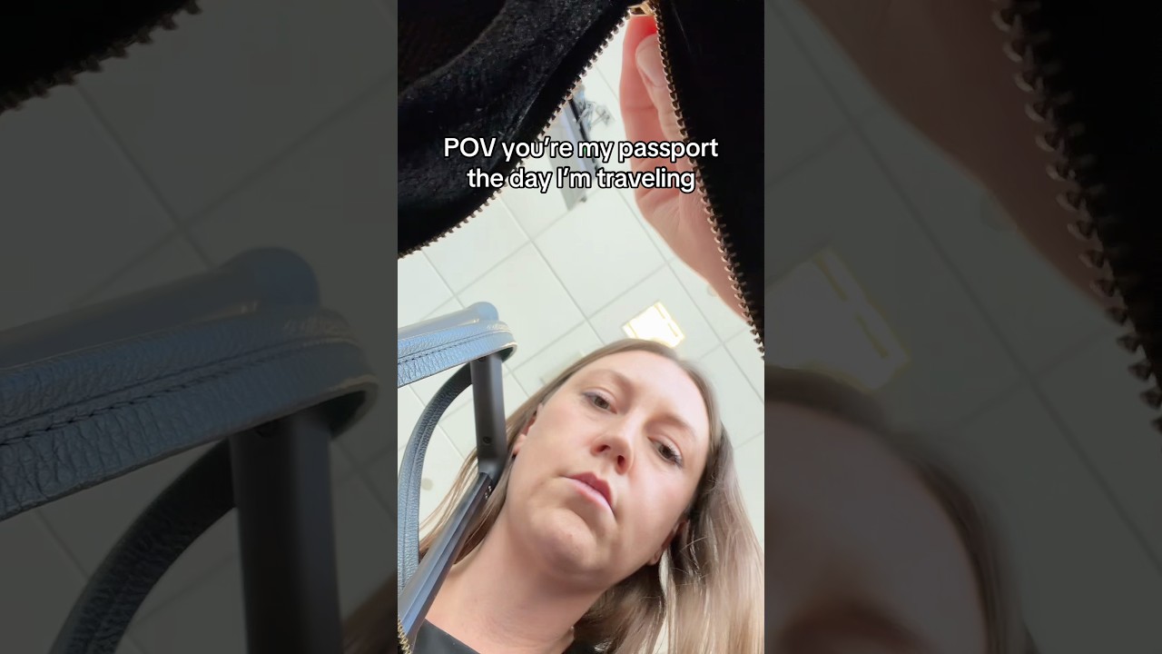 POV you’re my passport the day I’m traveling #travel #passport #travelhumor #anxiety