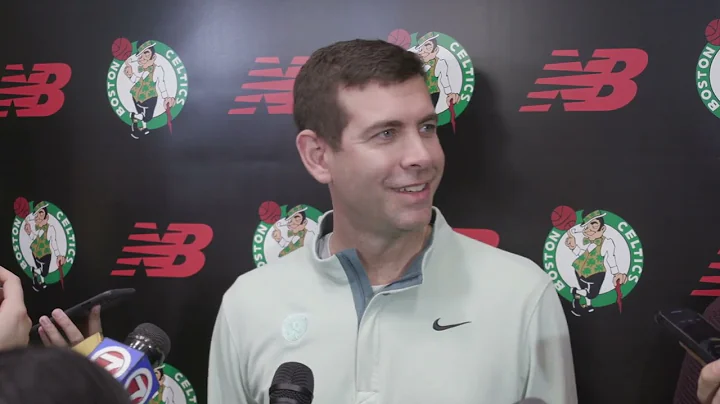 Brad Stevens speaks to the media about Joe Mazzull...