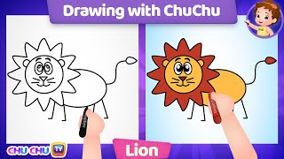 how to draw a lion more drawings with chuchu chuchu tv drawing lessons for kids