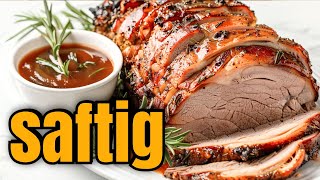 👉einfacher geht´s nicht:  Schweinebraten mit Sauce aus den Airfryer