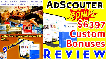 AdScouter Review & Demo with +$6397 Custom Bonuses  ⚠️WAIT⚠️ Don
