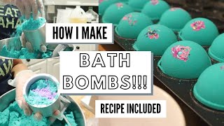 How I Make Bath Bombs  With Recipe!