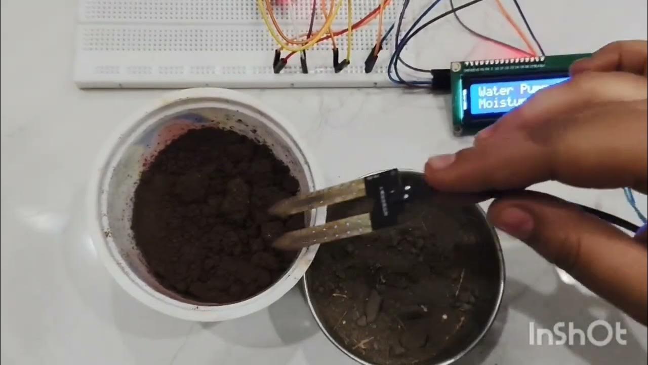 Soil moisture detector using Arduino - YouTube