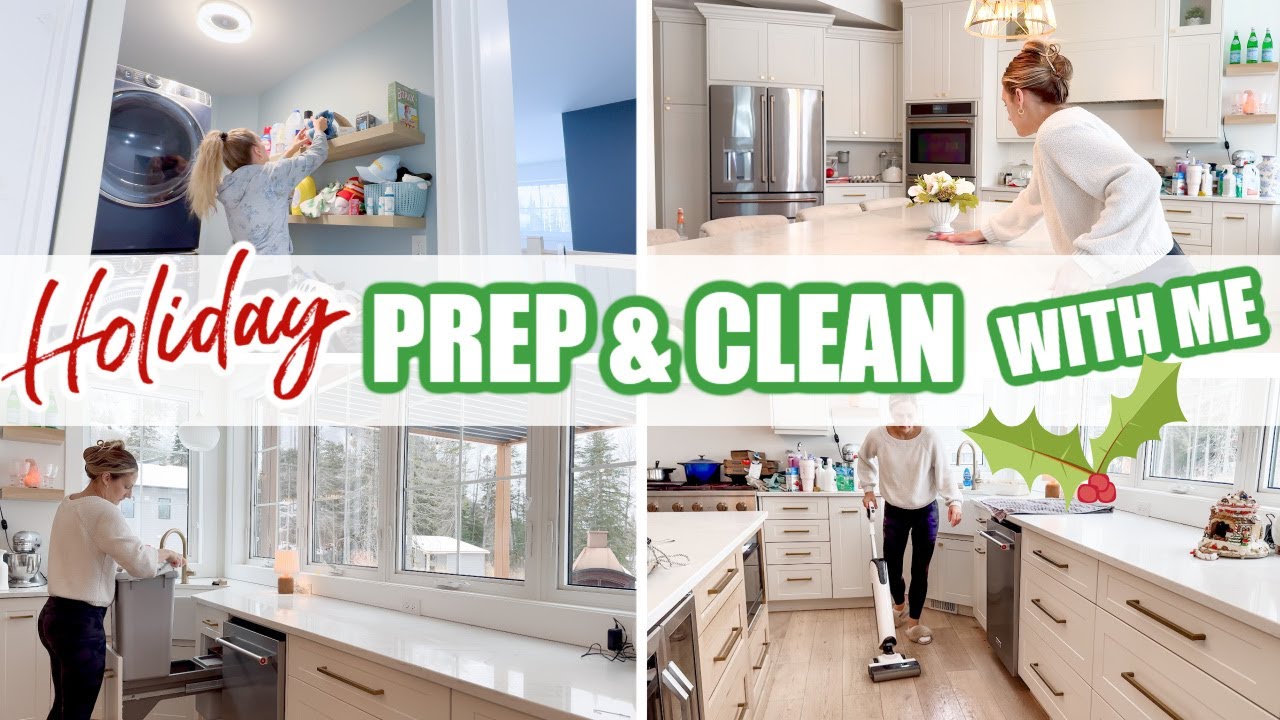 HOLIDAY PREP AND CLEAN WITH ME 🎄 RESETTING THE KITCHEN & TACKLING THE LAUNDRY ROOM | HOMEMAKING 2025