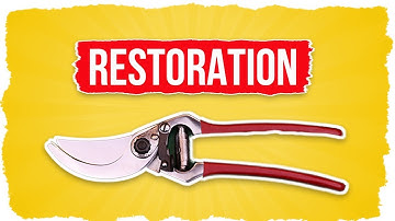 Old and Rusted Pruning Shears Restoration - Rusty Gardening Tools Restoration