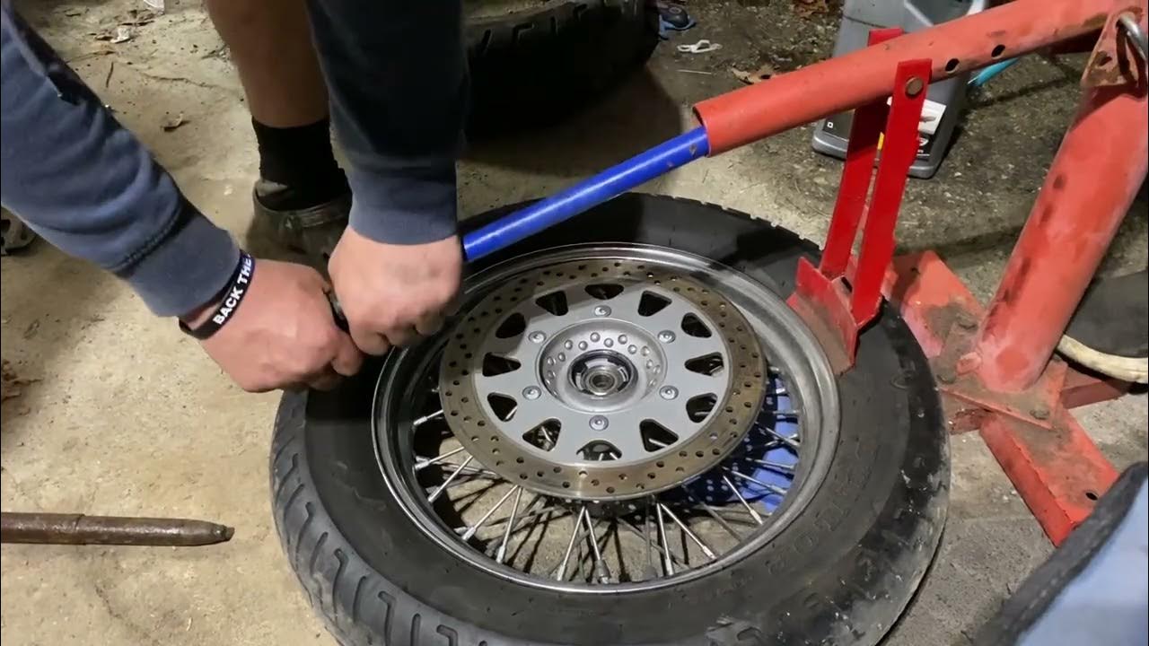 How to change and balance motorcycle tires YouTube