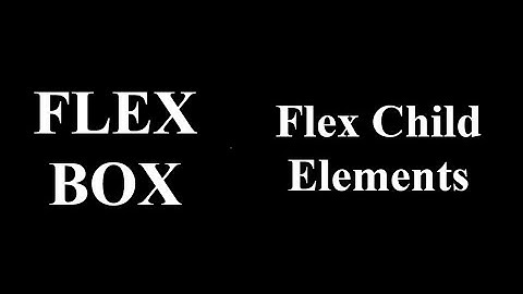 CSS flex child elements order grow shrink flex