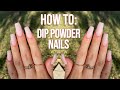 DIP POWDER NAILS AT HOME WITH TIPS | CHARLIZE PEREZ |