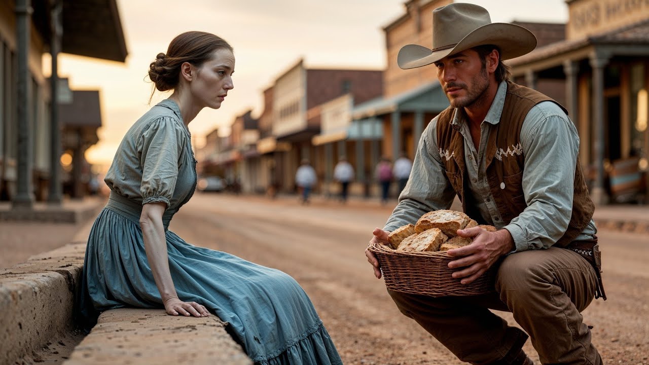 She Fainted From Hunger in Town, Until a Cowboy Bought Her Bread and Offered His Heart Too