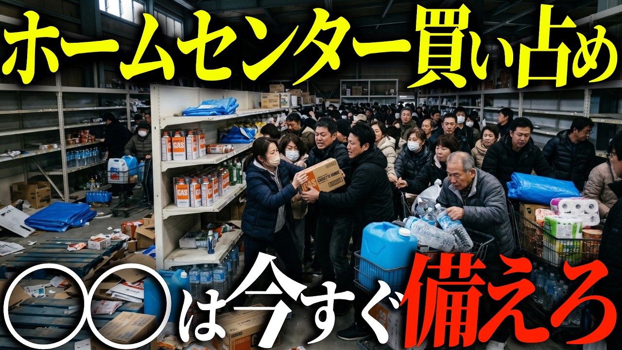 【警告】大地震発生後、ホームセンターから真っ先に買い占められる備蓄品TOP15