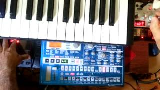 Korg EMX, Novation Bass Station II, Korg Volca Jam