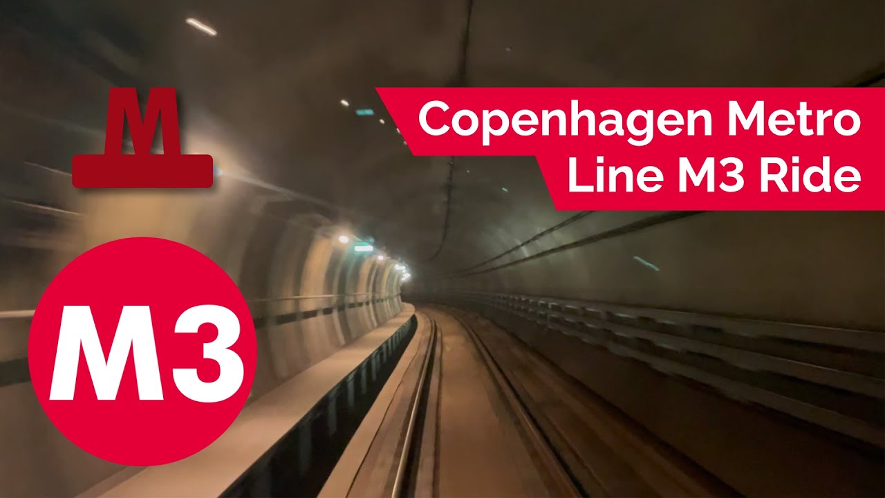 Copenhagen Metro Line M3 (Cityringen) Full Loop Ride