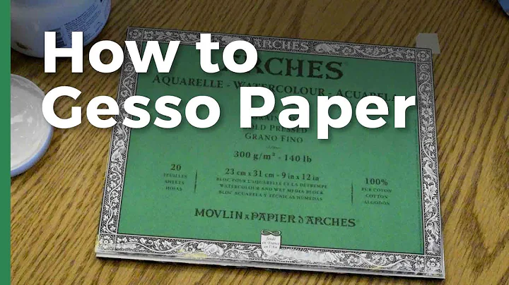 How to Gesso Paper