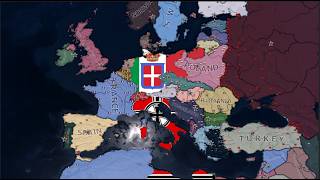 What if Italy and Germany switched places? BIG ww2! Hoi4 Timelapse