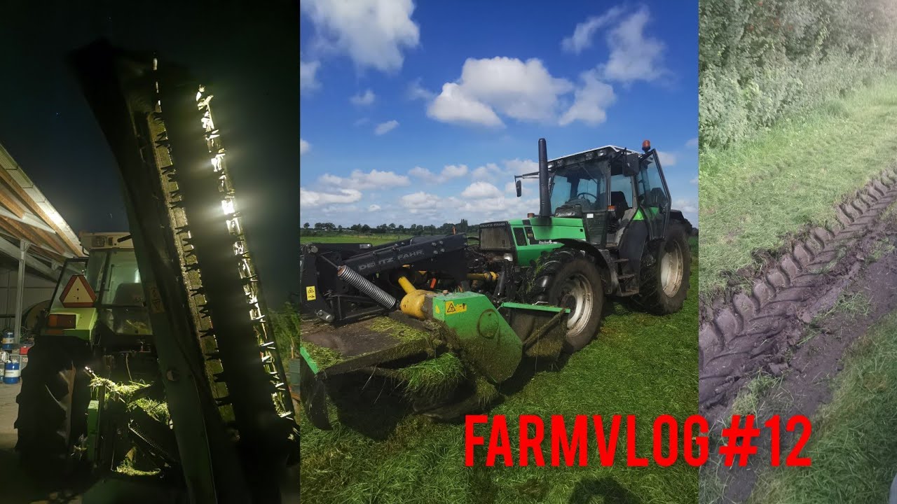 One day in my life as a farmer - Deutz 6.31 grasmaaien - silage - Farmvolg#12