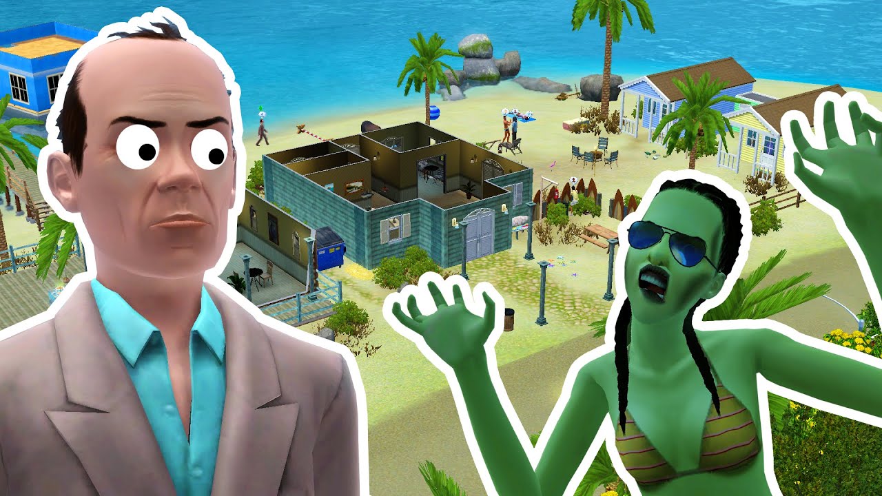 Playing the Sims 3 Zombie Attack YouTube