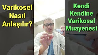 Varikosel Nasıl Anlaşılır? Varikoselim mi var? Kendi Kendine Varikosel Muayenesi ve Teşhisi Resimi