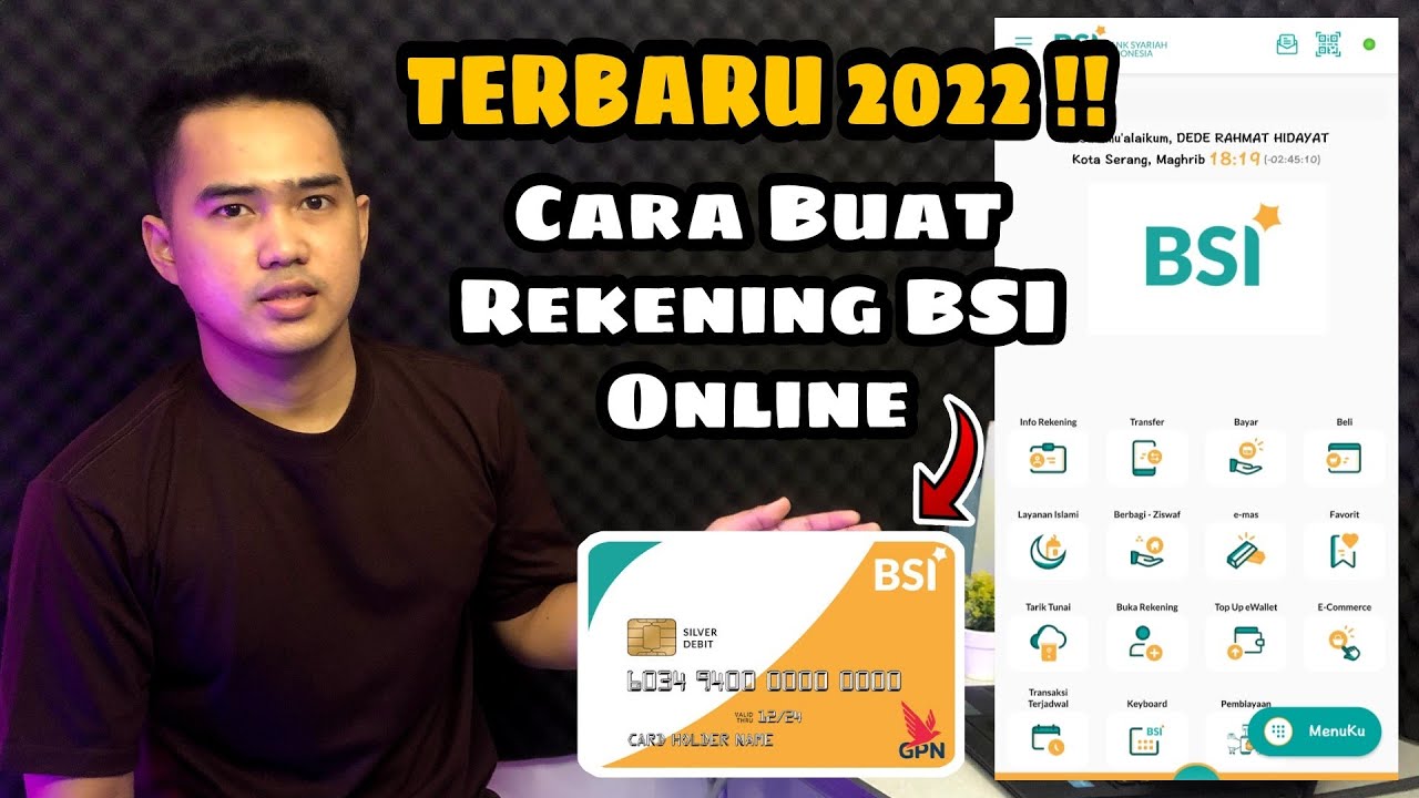 CARA MEMBUAT REKENING BSI ONLINE | LANGSUNG BISA AKTIVASI !! 