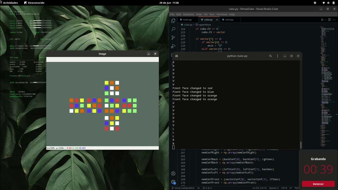 Rubik's Cube with Python and OpenCV - YouTube