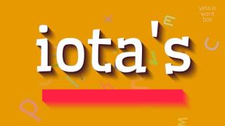 Full How to say iota's! (High Quality Voices) Guide