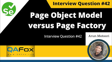 What is the difference between Page Object Model and Page Factory? (Selenium Interview Question #42)