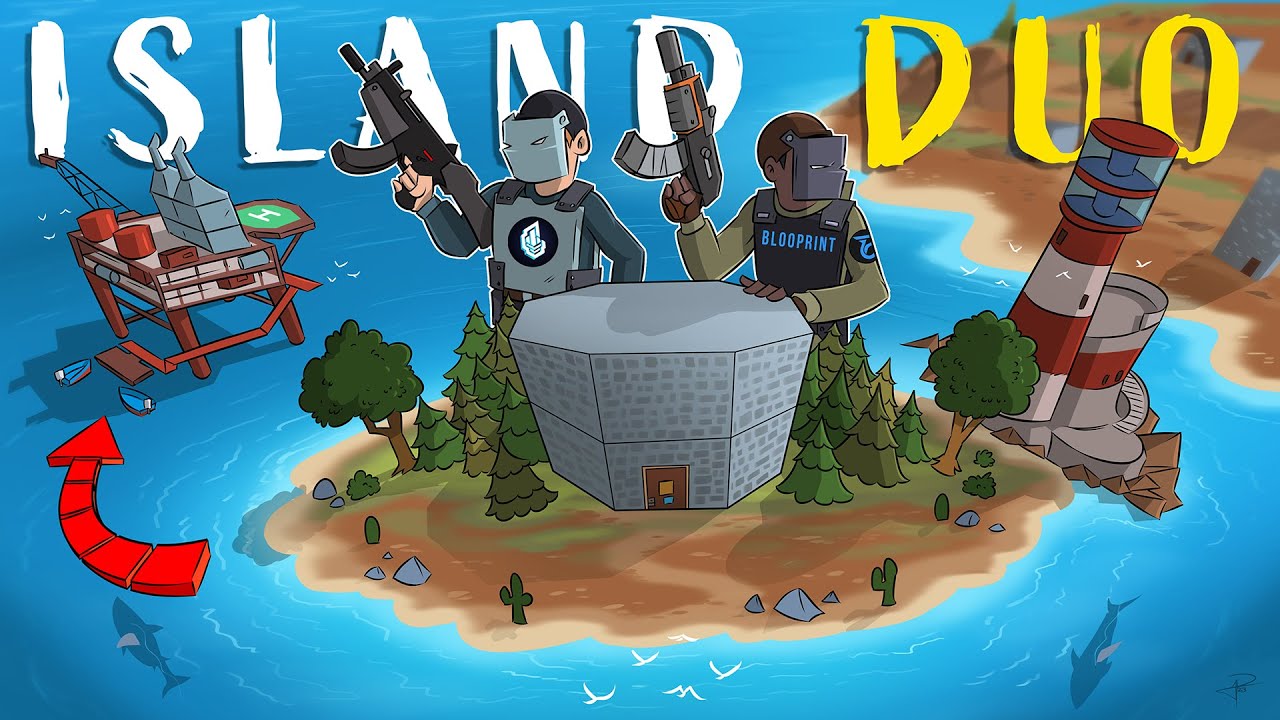 WE LIVED On An ISLAND Next to OIL RIG (Duo Survival) - Rust - YouTube