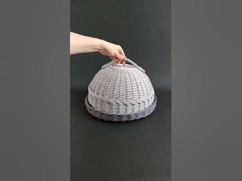 Плетёная хлебница. - YouTube