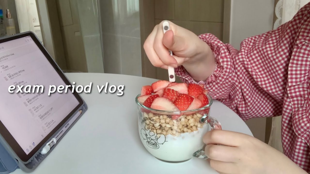 eng) 인생이 벼락치기😩 | 대학생 시험기간 브이로그 | 과탑한 썰 |  김치볶음밥 대량생산 | 1일 1언박싱 | 자취생 일상 | 토피넛 라떼 | 공부법 소개