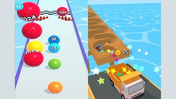 Ball run 2048 - Marble Run 3D - All Level Gameplay Android,iOS NEW GIGA APK UPDATE