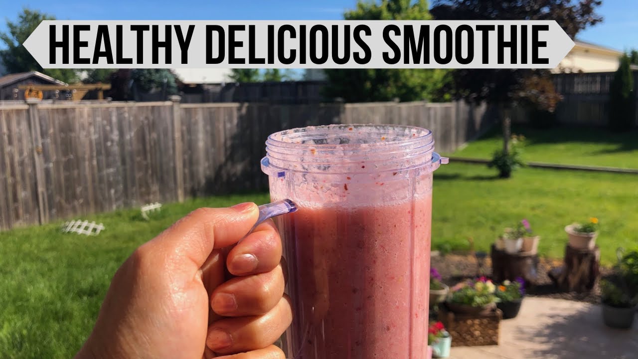 Apple Banana Strawberry Smoothie- Healthy Delicious Smoothie- No Sugar Added