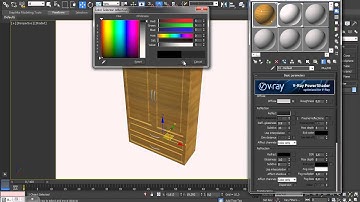 Wardrobe in 3dsmax - Part II: Texturing,Lighting and Rendering
