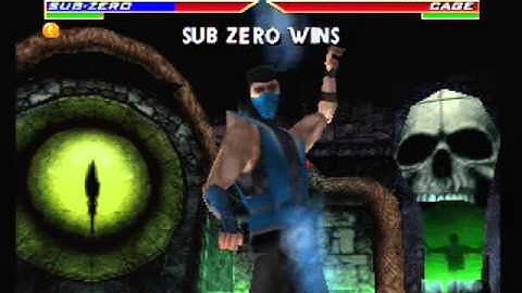 Mortal Kombat 4 [N64] - Sub-Zero Gameplay + Ending