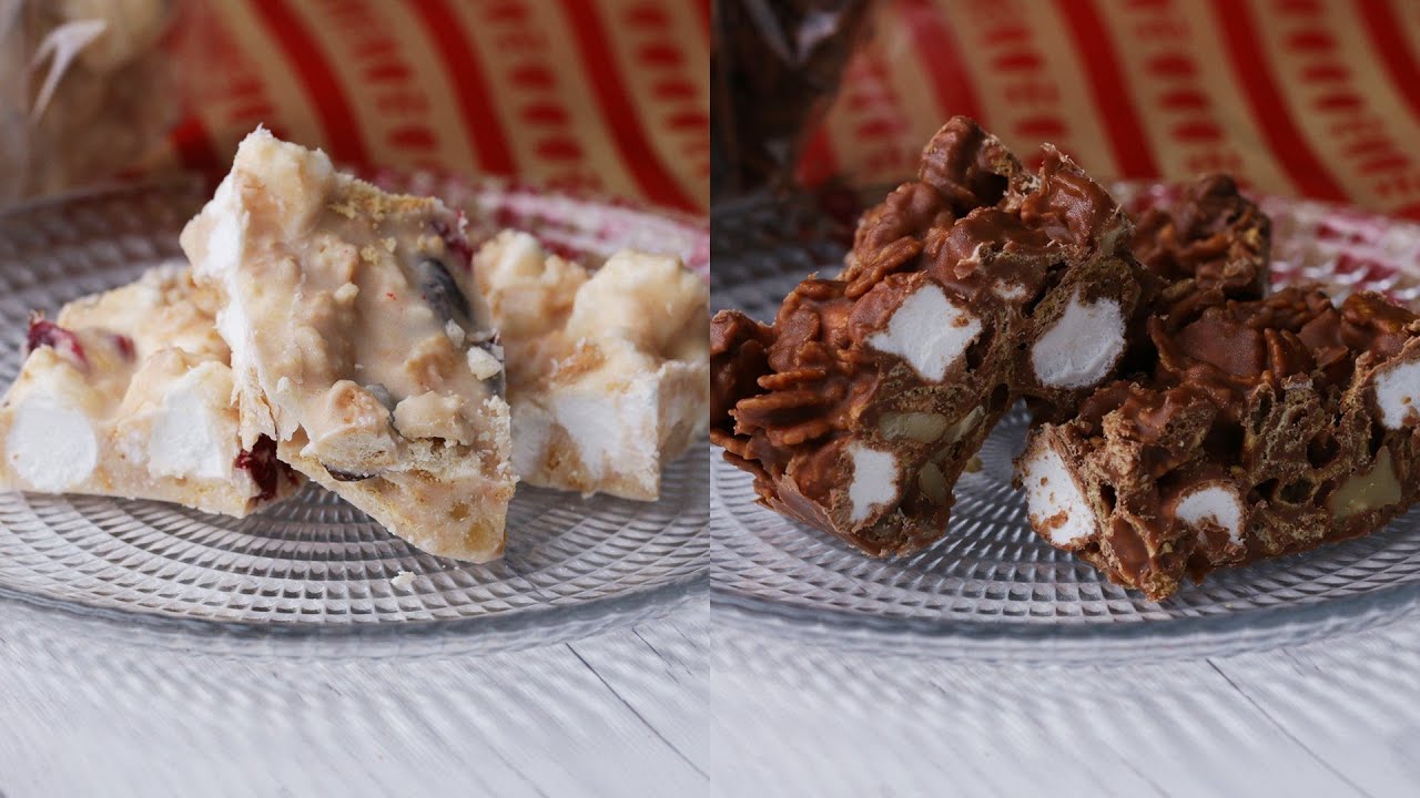 マシュマロチョコクランチバー2選 ザクザク食感 Marshmallow Chocolate Crunch Bar Youtube