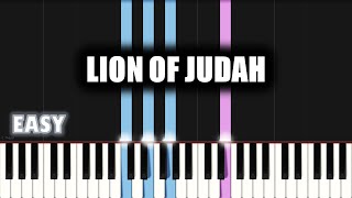 Lebo Sekgobela - Lion of Judah | EASY PIANO TUTORIAL by SA Gospel Piano