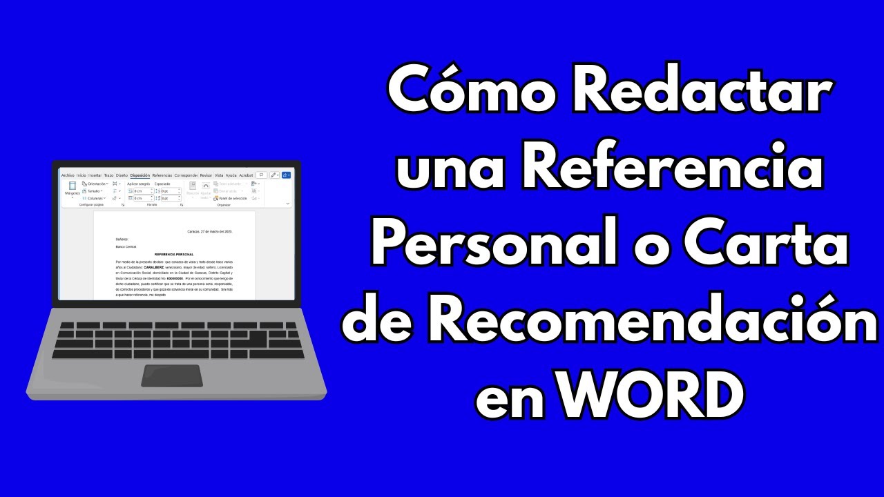 Referencia Personal Carta De Recomendacion Personal www.youtube.com