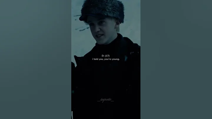 POV: Draco always thought Y/N was too young. Draco x Y/N - #dracomalfoy #harrypotter #pov