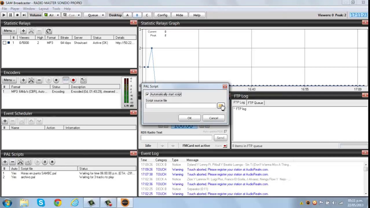 SAM Broadcaster como configurar spots o jingles automaticos con Archivo ...