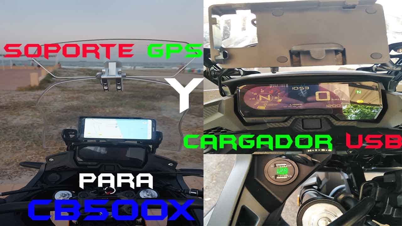 Soporte Celular Moto Con Cargador Usb Motoscba