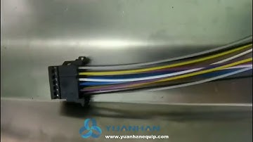 Cable double end terminal crimping and single-end housing connector insertion machine - Yuanhan