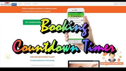 Online Booking System: Set Up Countdown Timer