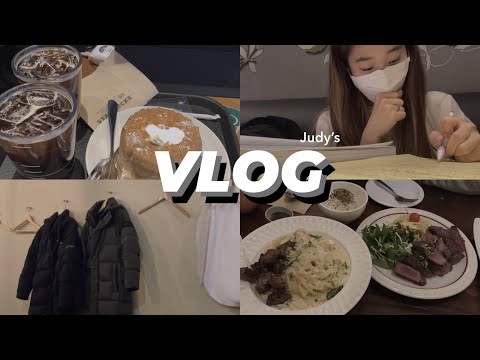 [vlog] 일상 브이로그 /베프랑 스타벅스에서 카공/근데 빵을 곁들인/남자친구랑 소소한 데이트/혜화 맛집/비스트로 주라/비룸스튜디오