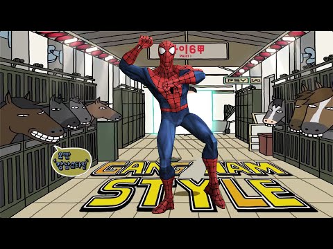 SPIDERMAN - GANGNAM STYLE | Fazz160 Cartoon Animation #22