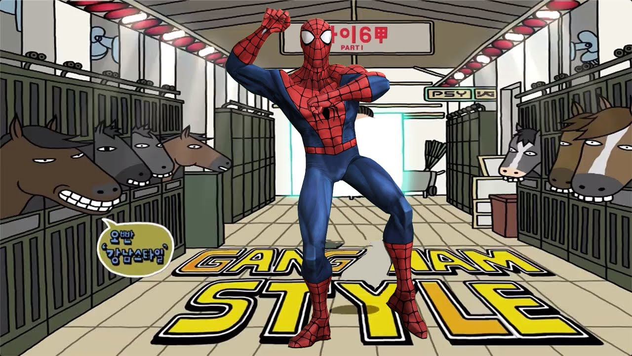 SPIDERMAN - GANGNAM STYLE | Fazz160 Cartoon Animation #22 - YouTube