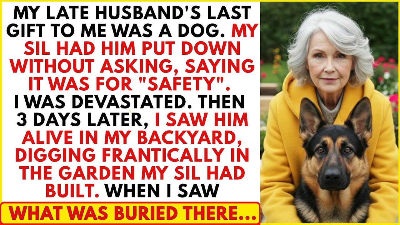 My SIL Put Down My Late Husband's Dog Behind My Back—Then I Found Him Alive Digging My Backyard...