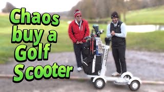 Chaos bought a golf scooter! #golf #scooter #singleseater #golfbuggy #electricscooter #golflife