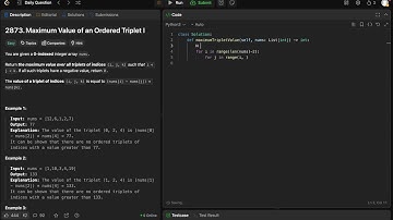 Leetcode 2873 - Maximum Value of an Ordered Triplet I - Python